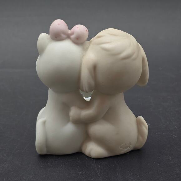 Precious Moments 1991 True Blue Friend Cat Dog Figurine - Picture 3 of 9